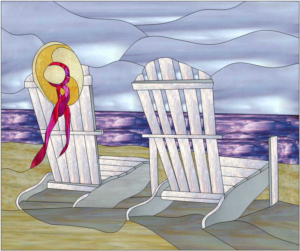 Stained glass chair sales