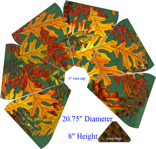 Oak Leaf Panel Lamp